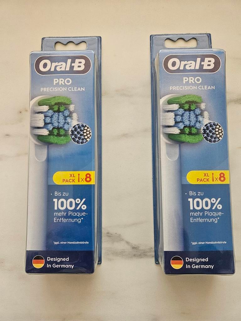 Nieuwe originele Oral-B PRO precision clean opzetborstel 2x8, Ophalen of Verzenden, Nieuw, Opzetborstel