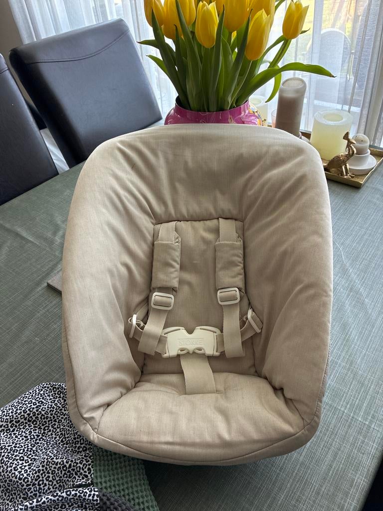 Stokke Tripp Trapp Newborn Set Beige, Ophalen, Zo goed als nieuw, Overige typen, Gordel(s)