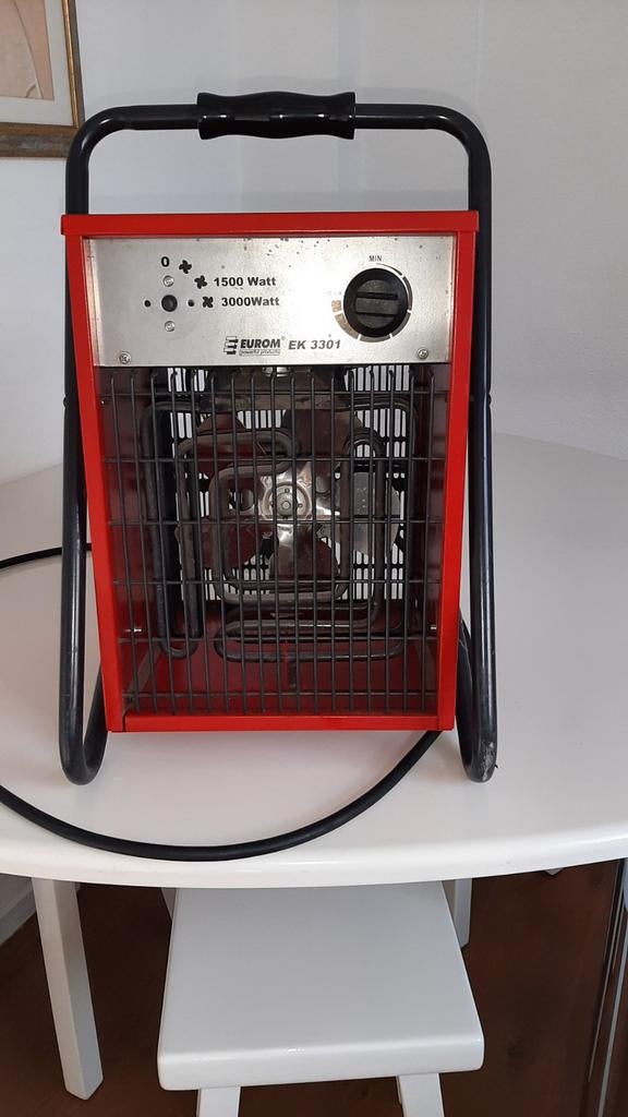 Eurom EK 3301 Elektrische Kachel 3000 Watt, 30 tot 80 cm, Gebruikt, Kachel, Minder dan 60 cm