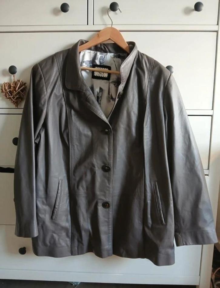 Leren dames jas, Kleding | Dames, Jassen | Zomer, Nieuw, Maat 46/48 (XL) of groter, Overige kleuren, Ophalen of Verzenden