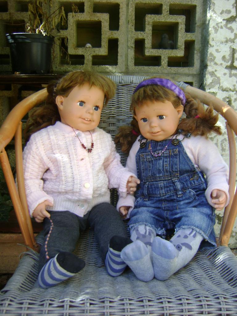 2 poppen Smoby Roxanne ca. 60 cm, Ophalen, Gebruikt, Overige typen