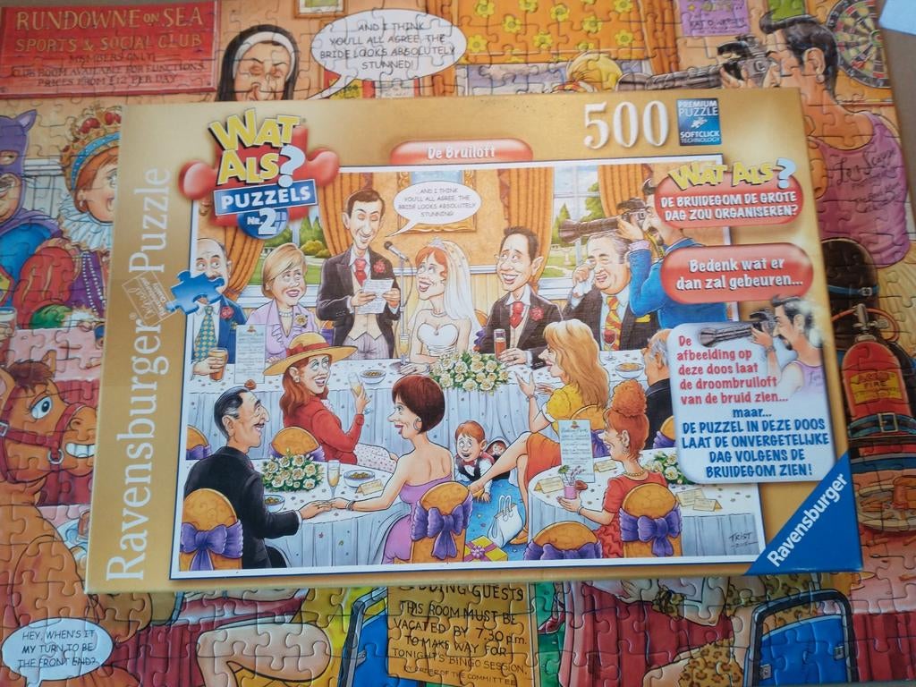 Ravensburger puzzel what als? Nr 2 500 stuks, Hobby en Vrije tijd, Ophalen of Verzenden, 500 t/m 1500 stukjes, Zo goed als nieuw