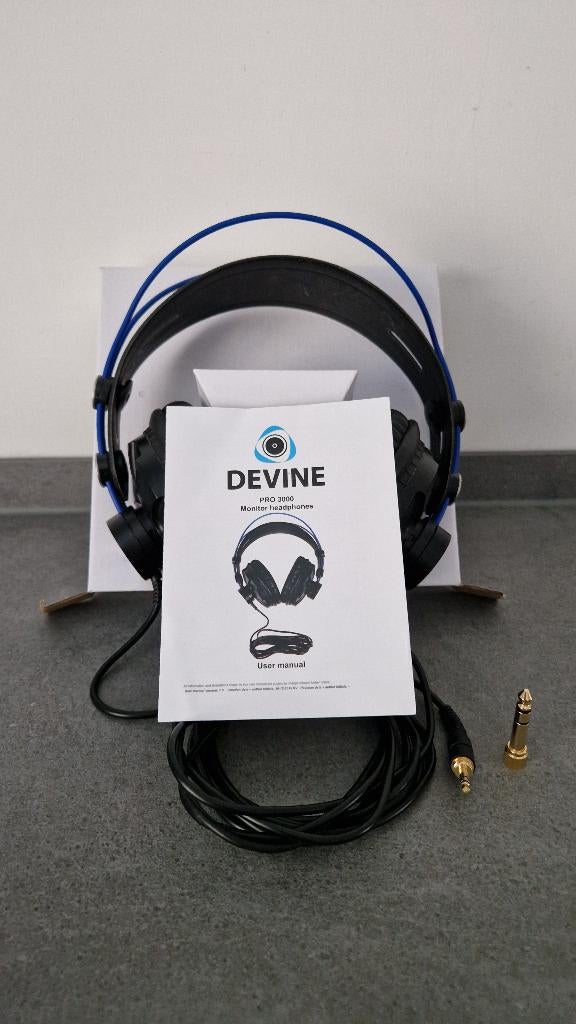 Devine PRO 3000 studio hoofdtelefoon in originele doos, Audio, Tv en Foto, Koptelefoons, Overige merken, Surround, Ophalen of Verzenden