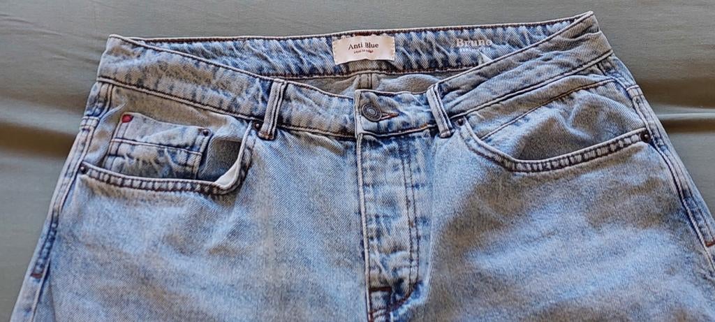 Anti blue spijkerbroek Bruno 33/34, Ophalen of Verzenden, Zo goed als nieuw, Blauw, W27 (confectie 34) of kleiner