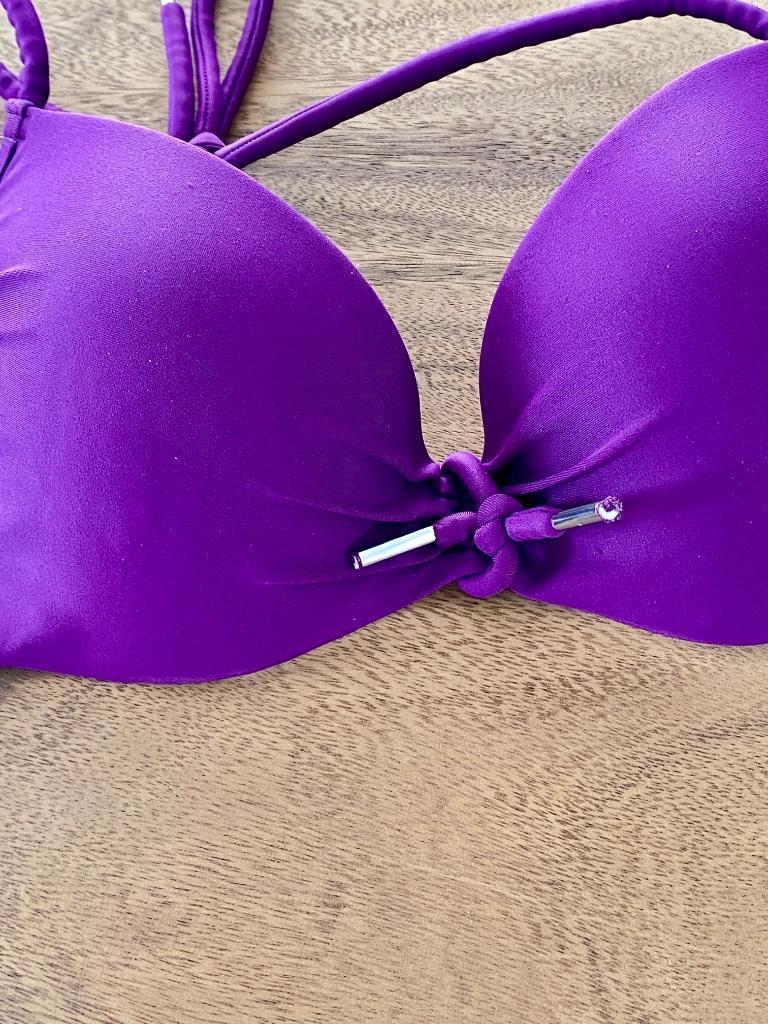 J411 Marlies Dekkers mt. 75C push-up bikini paars maat 36/38, Marlies Dekkers, Paars, Ophalen of Verzenden, Zo goed als nieuw