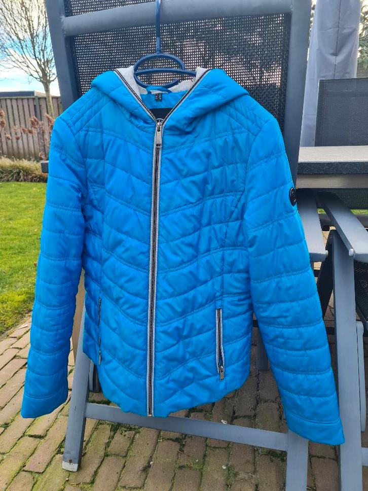 Tussenseizoen jas maat 38 (merk Reset), Kleding | Dames, Jassen | Zomer, Zo goed als nieuw, Maat 38/40 (M), Blauw, Ophalen of Verzenden