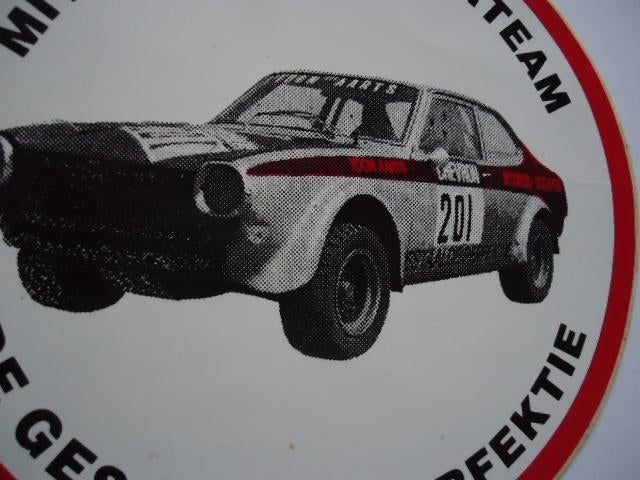 sticker oud Mitsubishi dealer team AARTS autosport lancer, Verzenden, Zo goed als nieuw, Bedrijf of Vereniging