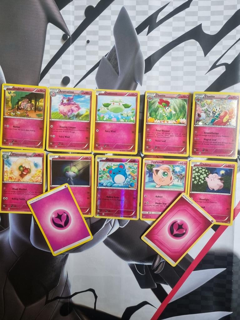 Pokémon Kaarten Verzameling - Fairy Type, Ophalen of Verzenden, Gebruikt, Meerdere kaarten, Foil