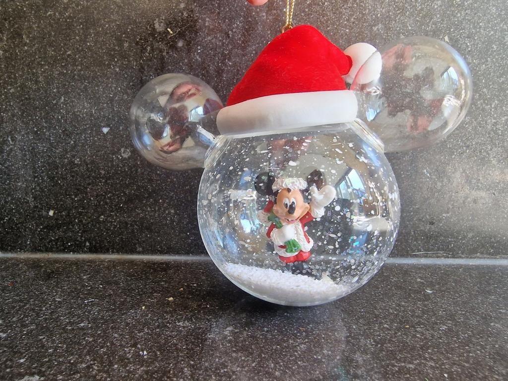 Vintage kerstornament Disney, Ophalen of Verzenden, Mickey Mouse, Beeldje of Figuurtje