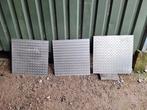 Aluminium traanplaat 3 stuks 65x65cm, Ophalen, Gebruikt, Overige materialen, Minder dan 20 mm