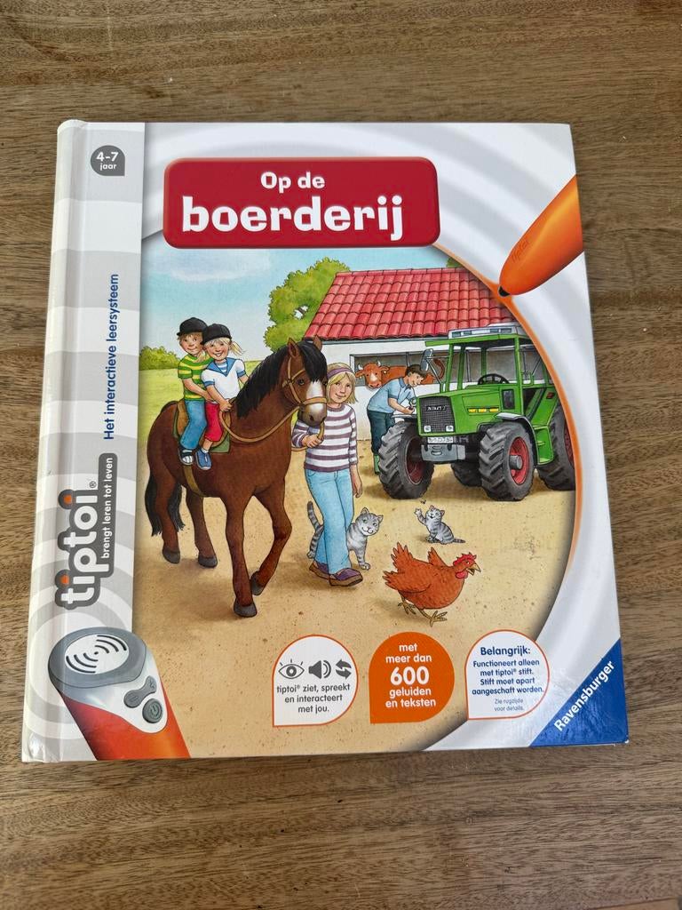 Tiptoi Op de boerderij - Interactief lees- en leerboek, Ophalen of Verzenden, Zo goed als nieuw, Taal en Lezen, Met geluid