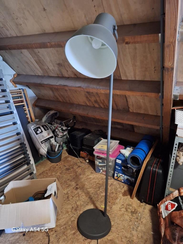 Grijze vloerlamp, Ophalen