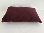 Bordeaux rood kussentje, Ophalen, Zo goed als nieuw, Rood, Vierkant