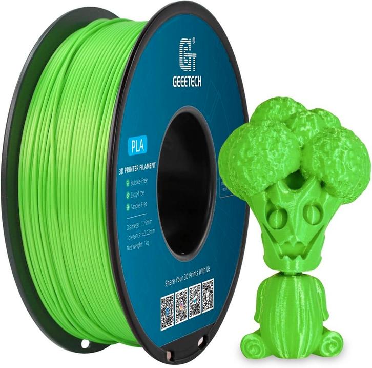 Geeetech Green PLA Filament 1.75mm Goedkoopste van NL!, Computers en Software, 3D-printerbenodigheden, Nieuw, Ophalen of Verzenden