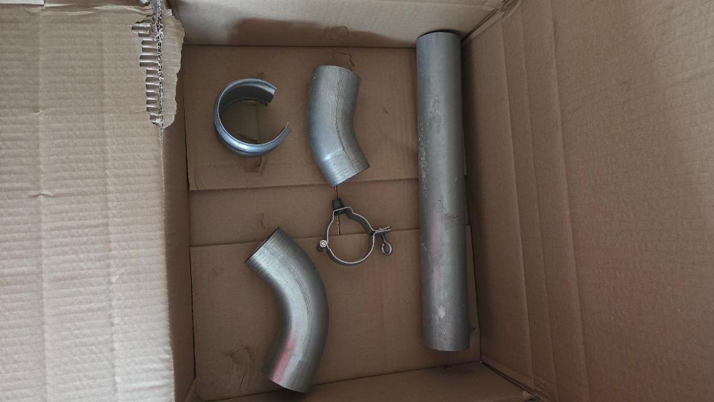 regenpijp zink inc. beugel en goot, Doe-het-zelf en Verbouw, Buizen en Afvoer, Overige typen, 60 tot 80 mm, Ophalen of Verzenden