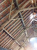 Eiken spanten en balken afkomstig uit een oude boerderij., Ophalen, Gebruikt, Eiken, Balk