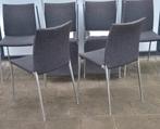 Zanotta lia design eekamerstoelen 8 stuk teab weg is weg, Ophalen, Gebruikt, Stof, Grijs