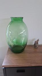 Grote groene glazen vaas,NIEUW, 50 tot 75 cm, Nieuw, Ophalen of Verzenden, Glas