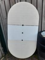 Witte Hartman tafel, Tuin en Terras, Tuintafels, Ophalen, Gebruikt, Ovaal, Kunststof