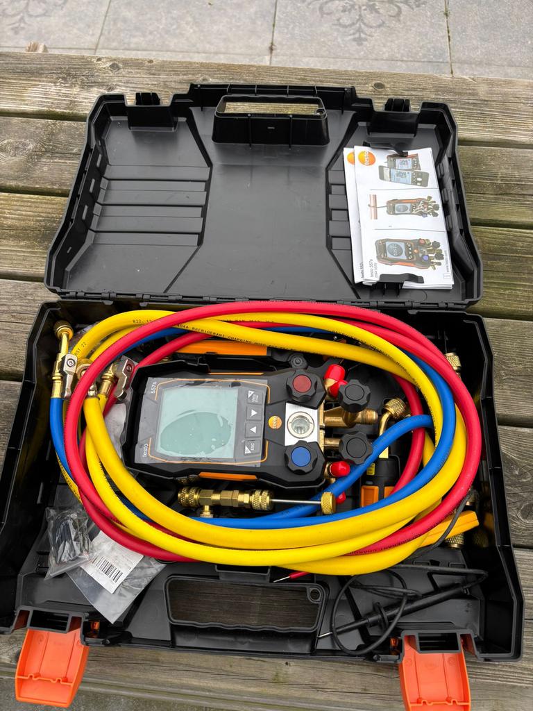 Testo 557s Digitale Manifold met Slangen en Koffer, Ophalen, Gebruikt, Druk