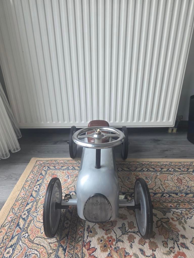 Antieke metalen trapauto - Zo goed als nieuw, Kinderen en Baby's, Speelgoed | Speelgoedvoertuigen, Ophalen, Zo goed als nieuw