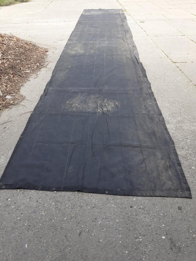 Windschermdoek met ringen, Kunststof, Gebruikt, Minder dan 100 cm, Ophalen of Verzenden