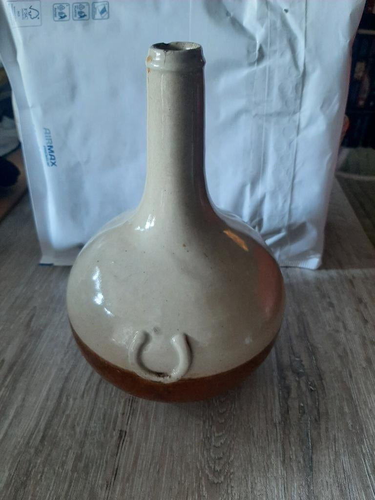 Antieke aardewerken kruik - Vintage fles, Ophalen of Verzenden