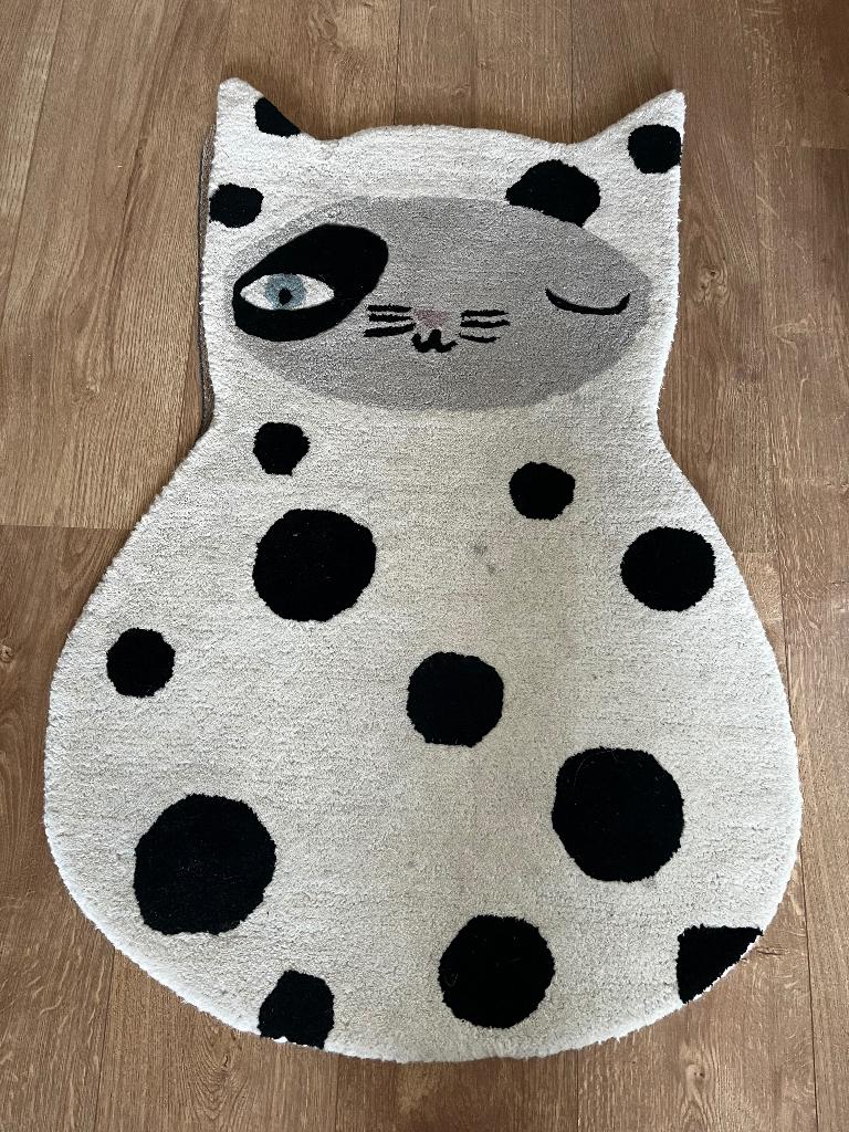 OYOY Mini vloerkleed kat, Ophalen, Gebruikt, Kleed of Kussen