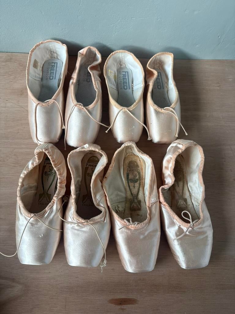 4 paar brocante ballet spitzen Freed of London, Ophalen of Verzenden, Gebruikt, Schoenen
