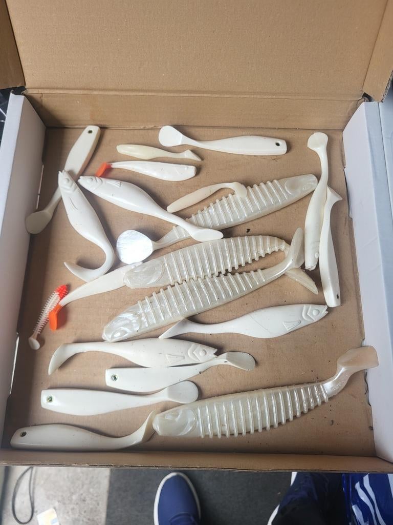 Partij kunstaas, shads (wit), Ophalen of Verzenden