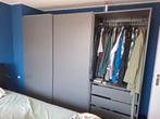 Pax kledingkast met schuifdeuren en hanggedeelte/lades, Huis en Inrichting, Kasten | Kledingkasten, Ophalen, 200 cm of meer, Zo goed als nieuw