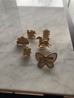 S TEEK SPELDJES MET STRASS, Ophalen of Verzenden, Zo goed als nieuw, Dier of Natuur, Speldje of Pin