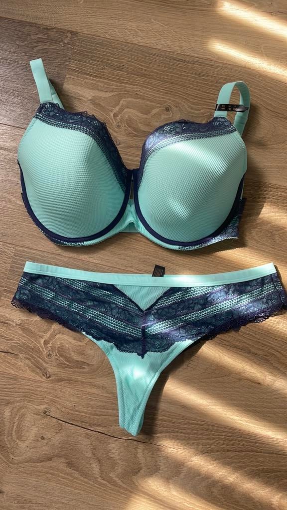 After Eden full cover cup bh setje 80E - 80F - 80G, Ophalen of Verzenden, Blauw, BH