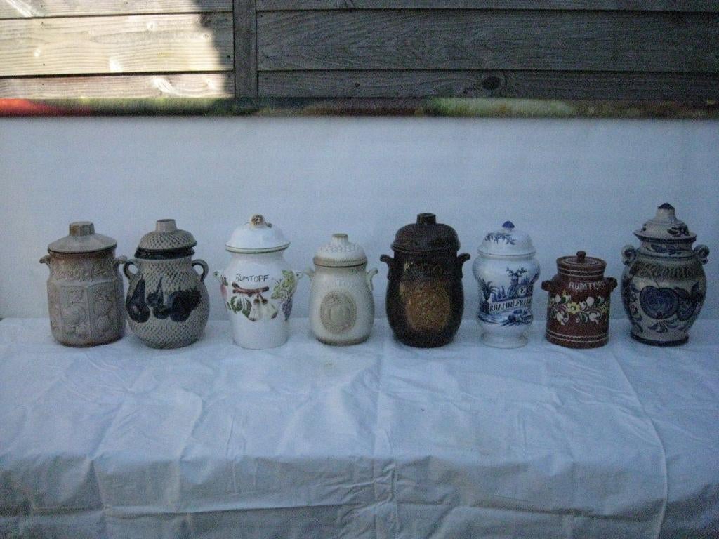 9 x RUMTOPF POT MET DEKSEL, Ophalen