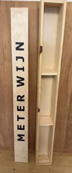 een meter wijn kistje (zonder wijn) L107cm B12cm H11cm, Ophalen of Verzenden, Zo goed als nieuw, Overige gebieden, Overige typen