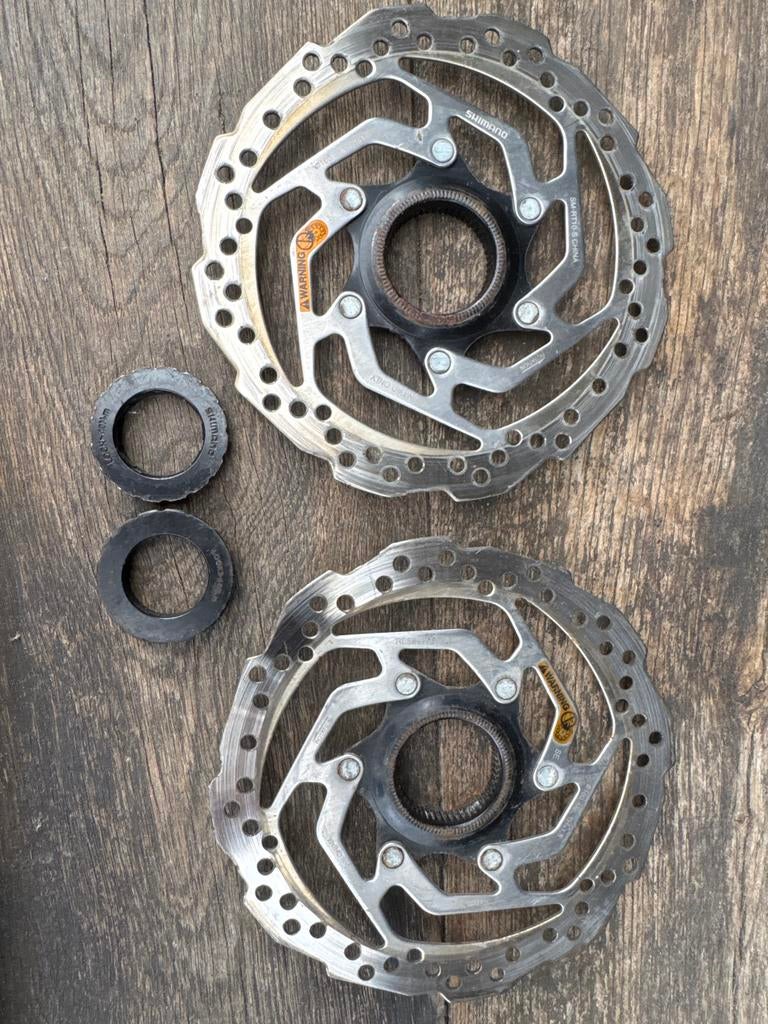 Shimano SM-RT10-S Remschijven (2 stuks) - 160mm, Remmen, Gebruikt, Verzenden, Staal