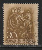 Hongarije 1938 - St. Stephen offerend kroon aan Mary, Ophalen of Verzenden, Gestempeld