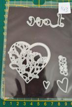 sm 143  Snijmal Harten en 'Sweet', Hobby en Vrije tijd, Scrapbooking, Ophalen, Zo goed als nieuw, Frame of Mal, Overige merken