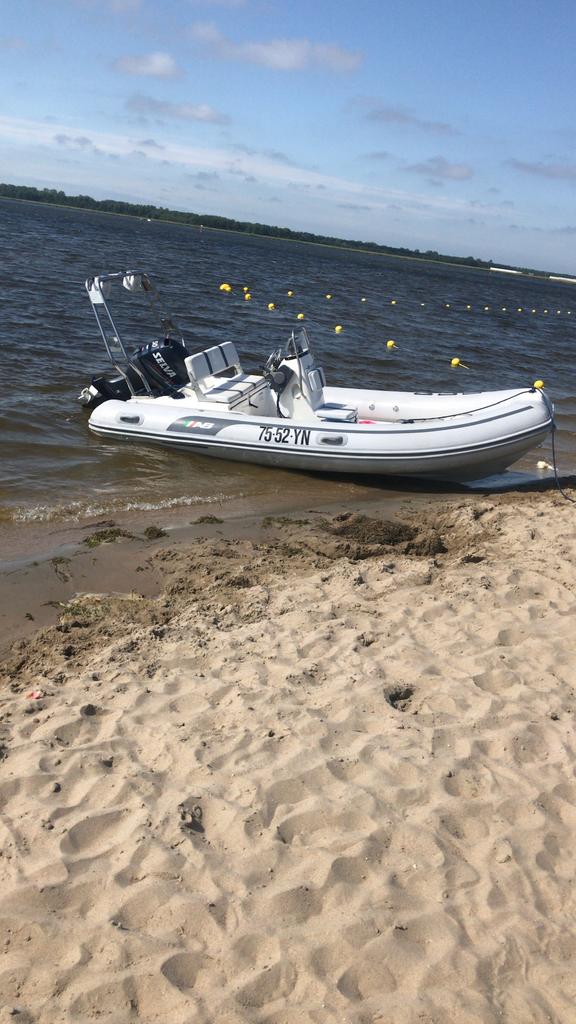 Ab rib 50pk + trailer, Watersport en Boten, Ophalen, Gebruikt, Overige typen