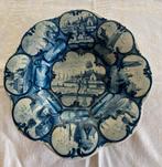 Antiek Delfts Blauw Makkumer Wandbord 30cm, Ophalen of Verzenden