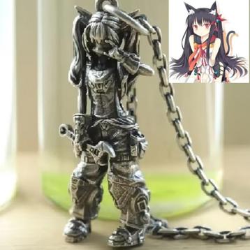 Japanse Anime Cat Girl Nekomimi hanger + ketting **Tip** beschikbaar voor biedingen