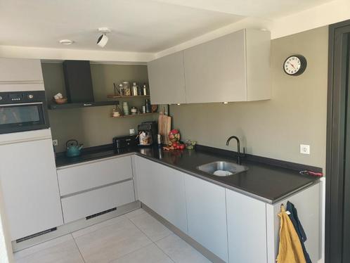Keuken zwart grijs mat, Huis en Inrichting, Keuken | Complete keukens, Zo goed als nieuw, Enkelwandige keuken, Ophalen
