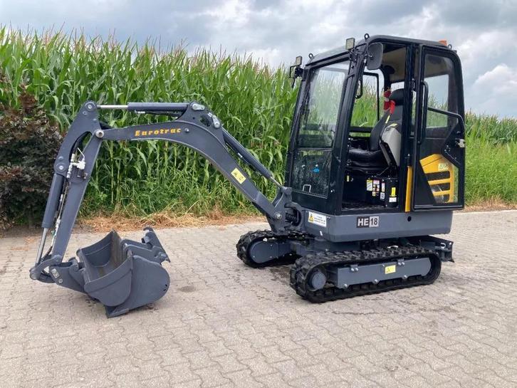 Eurotrac HÉ 18 (bj 2024), Zakelijke goederen, Machines en Bouw | Kranen en Graafmachines, Graafmachine