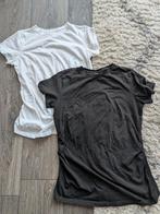 2x tshirt Esmara maat 40/42 zwart/wit, Kleding | Dames, Positiekleding, Maat 38/40 (M), Verzenden, Zwart, Zo goed als nieuw