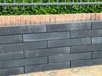 Toppertje Bloembak stappelblokken antraciet l60 b15 h10, Tuin en Terras, Bielzen en Borders, Ophalen of Verzenden, Nieuw, Beton