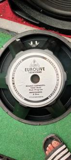 EUROLIVE 15 inch losse speaker. Reconen. Loopt aan., Ophalen, Gebruikt