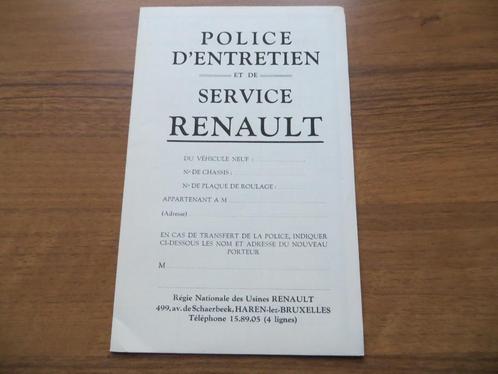 Uniek: nieuw blanco onderhoudsboekje Renault 4- + 6-cilinde, Auto diversen, Handleidingen en Instructieboekjes, Ophalen of Verzenden