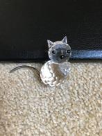 Swarovski Crystal kat beeldje miniatuur 3 cm, Verzamelen, Swarovski, Zo goed als nieuw, Ophalen