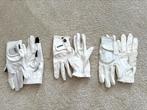Witte wedstrijdhandschoenen set van 3 maat 8/L, Dieren en Toebehoren, Paardrijkleding, Verzenden, Zo goed als nieuw, Dressuur