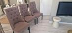 3 stoelen gecaptionneerd landelijk eetkamerstoelen barok, Ophalen, Zo goed als nieuw, Bruin